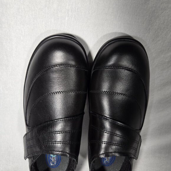 NEW OrthOFeet EMILY 73032 BLACK Leather All-Day-Comfort Shoes Women's 9 B MEDIUM - Picture 7 of 17
